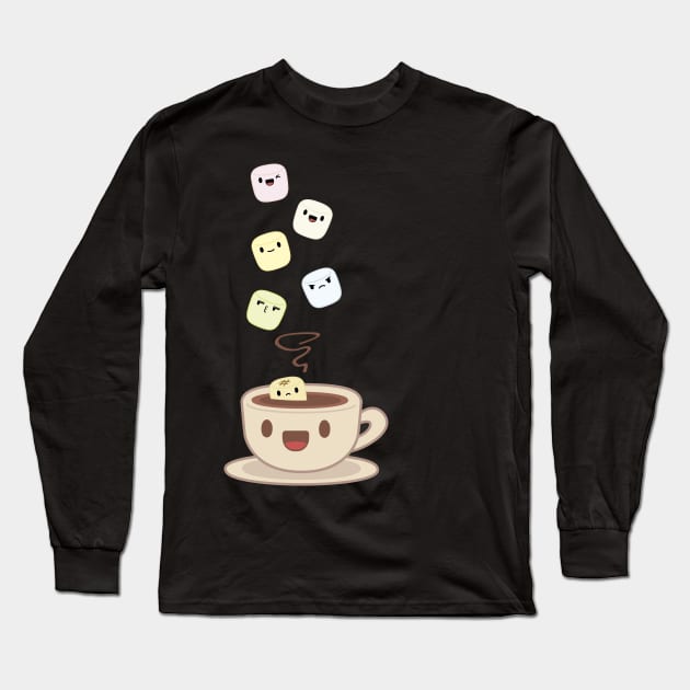 Hot Chocolate and Marshmallows Long Sleeve T-Shirt by FlamingFox